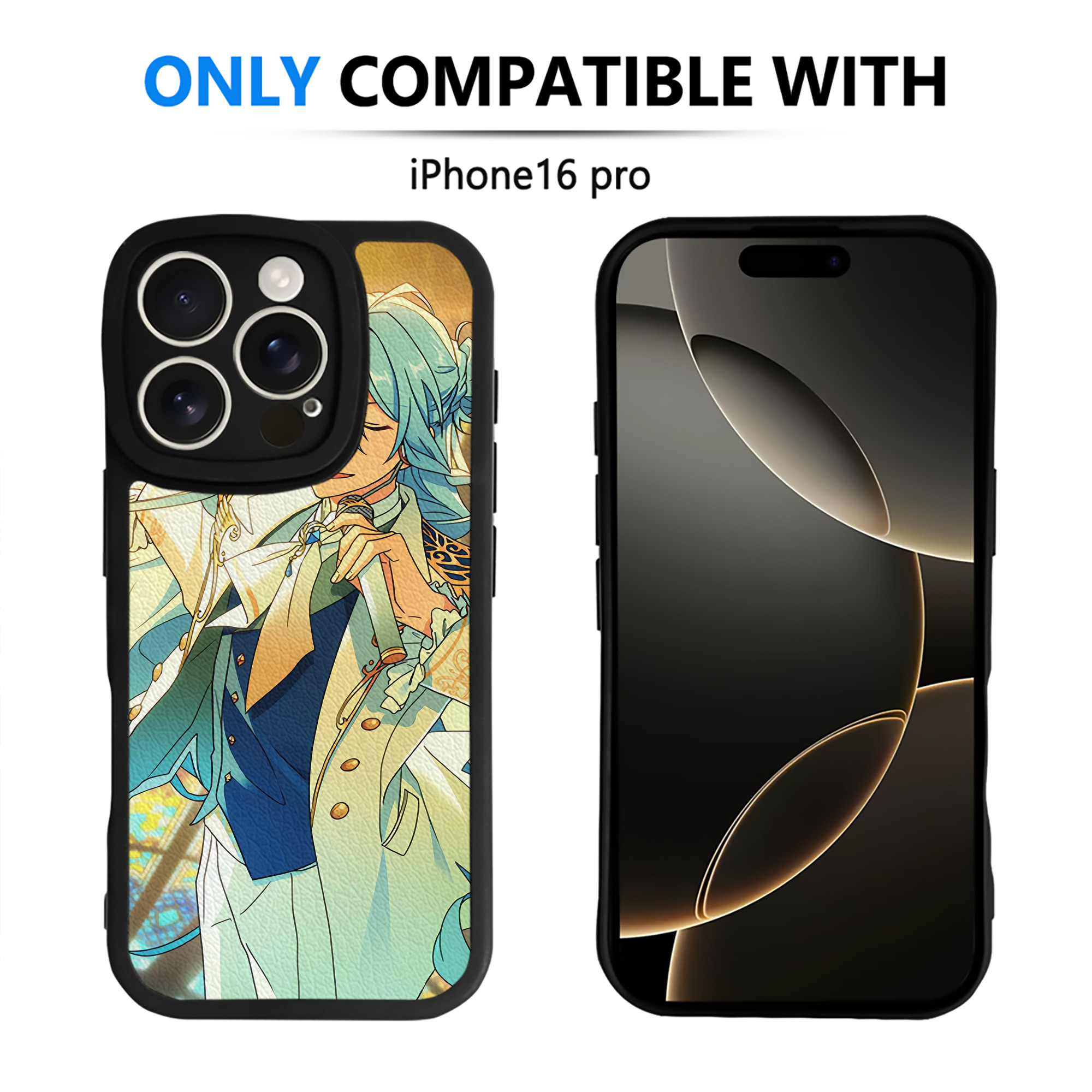 （画像用） あんさんぶるスターズ! Ensemble Stars 【iPhone 16シリーズ対応】シリコンスマホケース（レザー調） 材質：シリコン